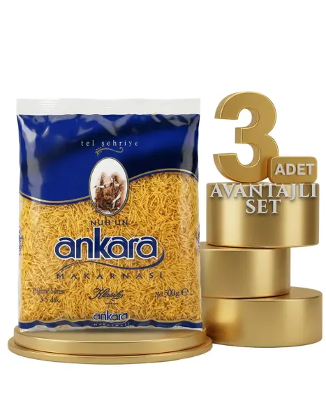 Ankara Makarna Tel Şehriye 3x500 Gr - 1