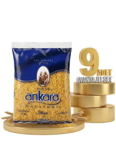 Ankara Makarna Tel Şehriye 9x500 Gr - Ankara Makarna
