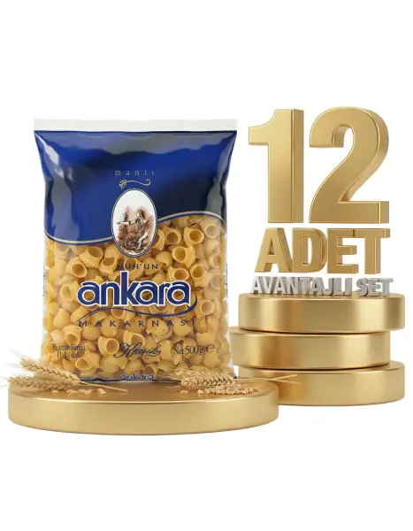 Ankara Mantı Makarna 12x500 Gr - 1