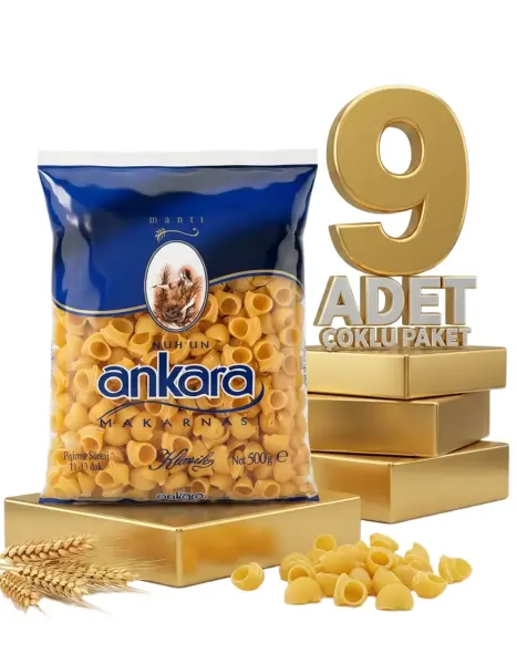 Ankara Mantı Makarna 9x500 Gr - 1