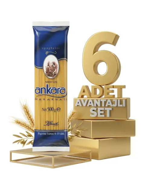 Ankara Spaghetti Makarna 6x500 Gr - 1