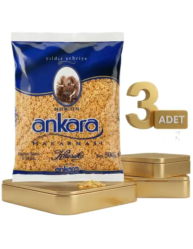 Ankara Yıldız Şehriye Makarna 3x500 Gr - Ankara Makarna