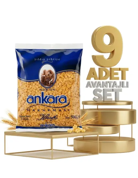 Ankara Yıldız Şehriye Makarna 9x500 Gr - 1