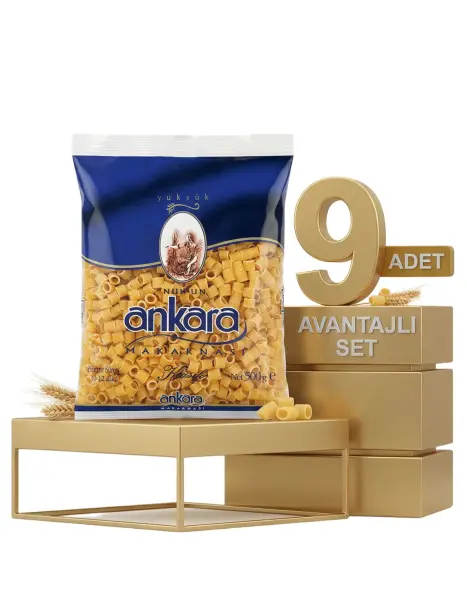 Ankara Yüksük Makarna 9x500 Gr - 1