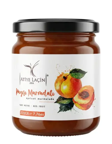 Atiye Laçin Kayısı Marmelatı 220 Gr - Atiye Laçin