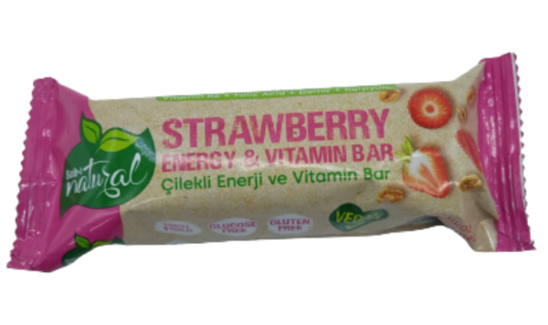 Bab-ı Natural Çilekli Enerji Ve Vitamin BAR 23 Gr - 1