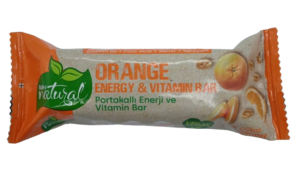 Bab-ı Natural Portakallı Enerji Ve Vitamin Bar 23 Gr - 1