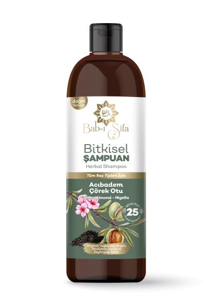 Bab-ı Şifa Bitkisel Acıbadem Çörekotlu Şampuan 400 Ml - 1