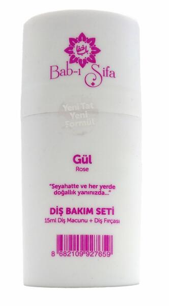Bab-ı Şifa Diş Bakım Seti Diş Fırçası ve Gül Diş Macunu 15 Ml - 1