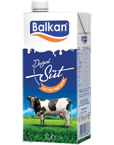 Balkan Tam Yağlı Süt 1 Lt - Balkan