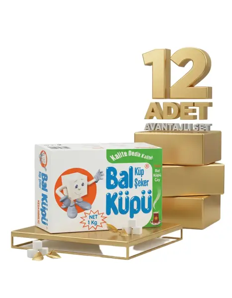 Balküpü Küp Şeker 12x1 Kg - 1