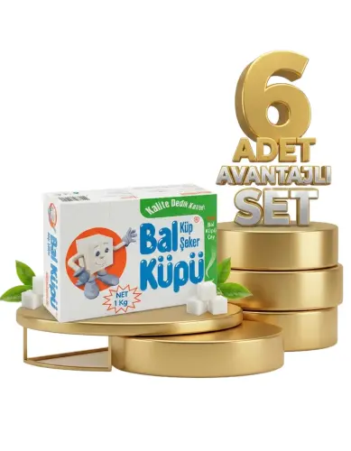 Balküpü Küp Şeker 6x1 Kg - Balküpü