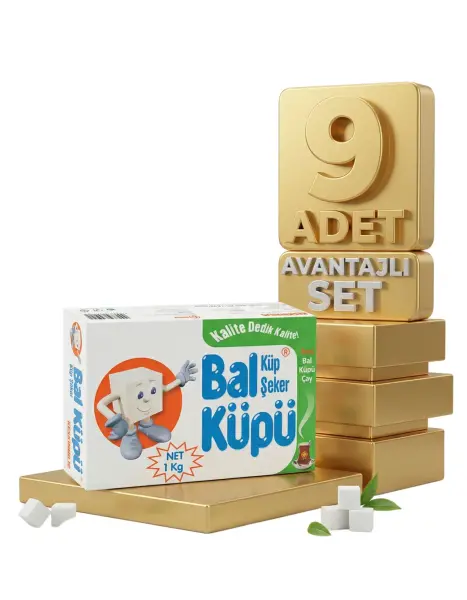 Balküpü Küp Şeker 9x1 Kg - 1