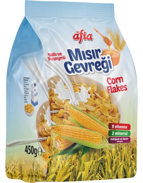 Ballı Ruşeymli Mısır Gevreği 450 Gr - 1