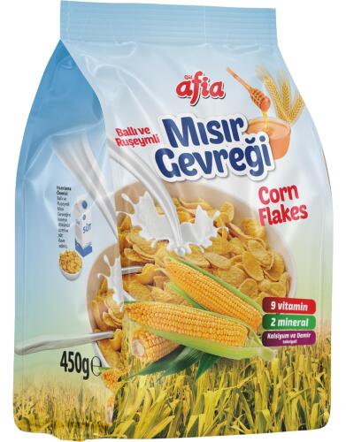 Ballı Ruşeymli Mısır Gevreği 450 Gr - 1