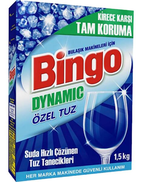 Bingo Dynamic Bulaşık Makinesi Tuzu 1,5 Kg - 1
