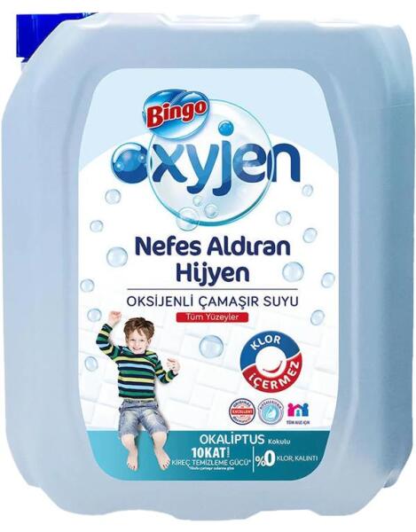 Bingo Oksijen Çamaşır Suyu Okaliptus 3,24 Lt - 1