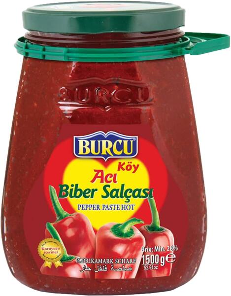 Burcu Acı Biber Salçası Kavanoz 1500 Gr - 1