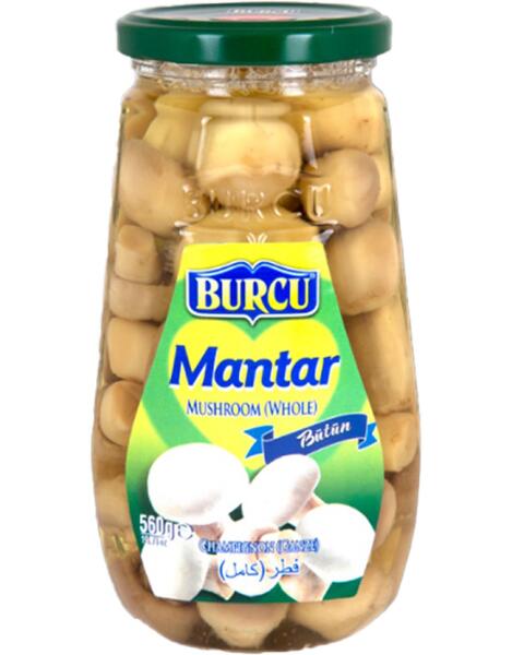 Burcu Mantar Bütün Kavanoz 560 Gr - 1