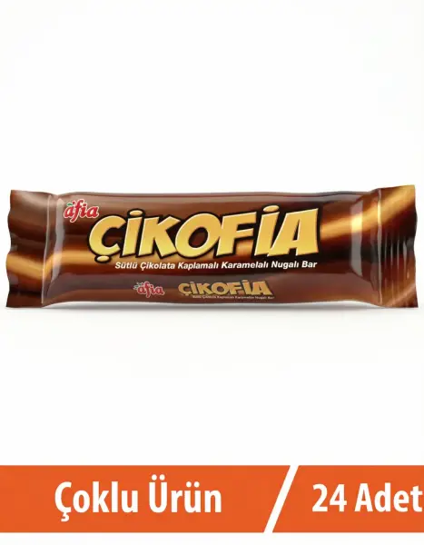 Afia Çikofia Sütlü Çikolata Kaplamalı Bar 24x40 Gr - 1