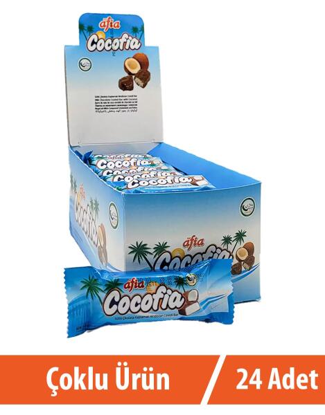 Cocofia Sütlü Çikolata Kaplı Hindistan Cevizli Bar 24x27 Gr - 1