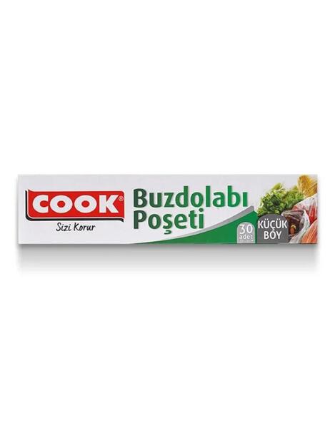 Cook Ekonomik Paket Küçük Boy Buzdolabı Poşeti 20x30 Cm - 1