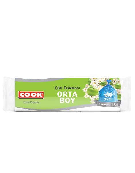 Cook Elma Kokulu Çöp Torbası 55x60 Cm - 1