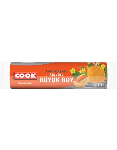 Cook Kavun Kokulu Büzgülü Çöp Torbası 65x70 Cm - Cook