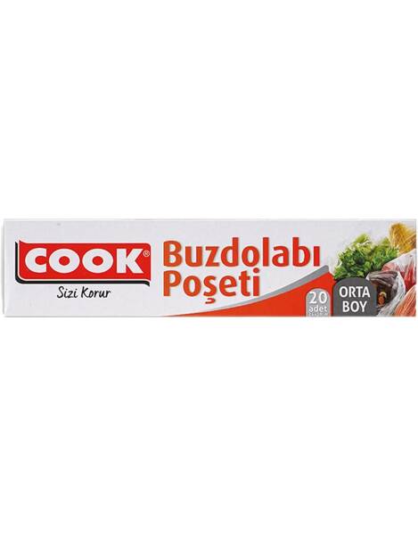 Cook Orta Boy Buzdolabı Poşeti 24x38 Cm - 1