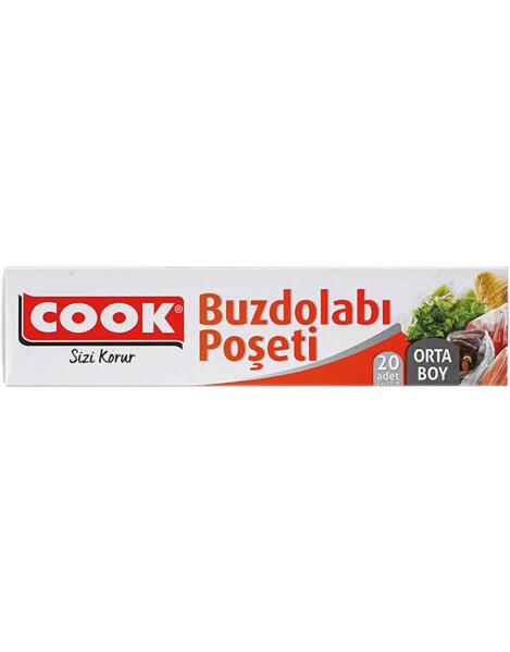 Cook Orta Boy Buzdolabı Poşeti 24x38 Cm - 1