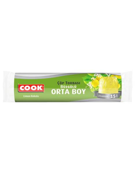 Cook Orta Boy Büzgülü Limonlu 15x25 Cm - 1