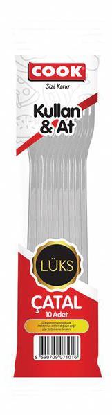Cook Plastik Çatal 10lu - 1