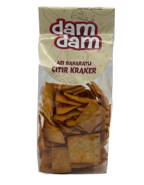 Damdam Acı Baharatlı Çıtır Kraker 100 Gr - 1
