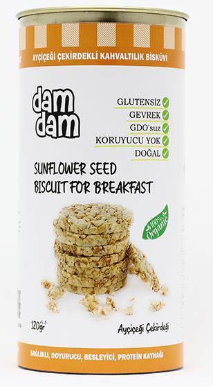 Damdam Ayçiçeği Çekirdeği Kahvaltılık Bisküvi 130 Gr - 2