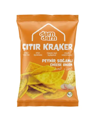 Damdam Peynir Soğan Çıtır Kraker 100 Gr - Damdam