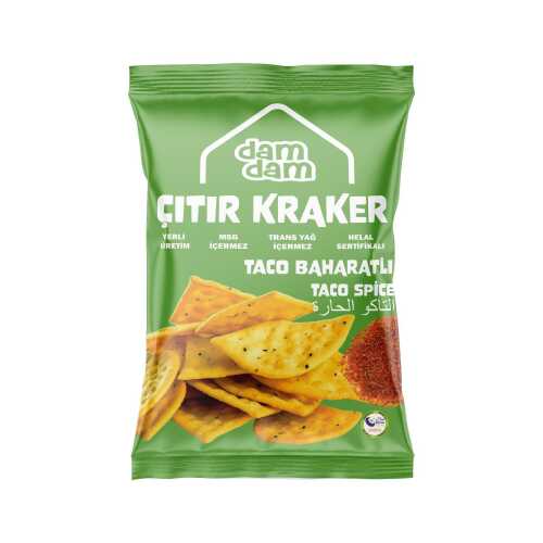Damdam Taco Baharatlı Çıtır Kraker 100 Gr - DAMDAM