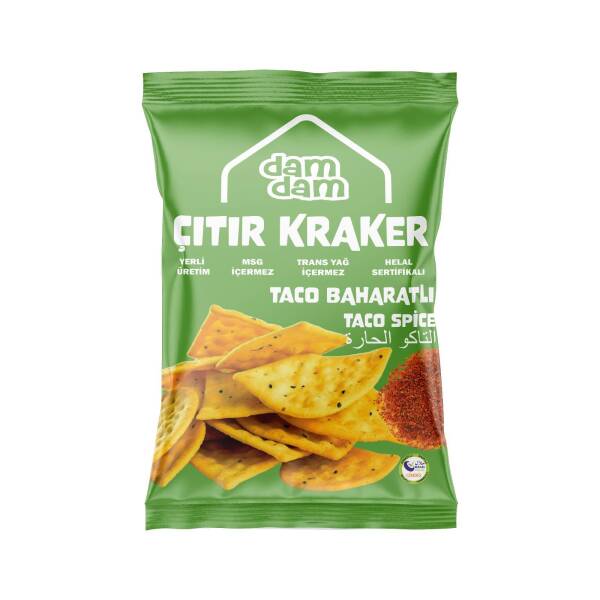 Damdam Taco Baharatlı Çıtır Kraker 100 Gr - 1