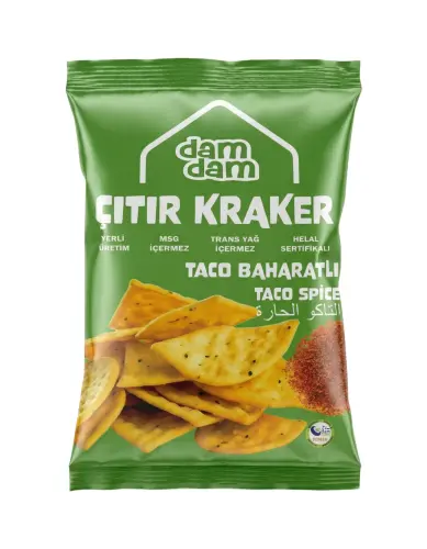 Damdam Taco Baharatlı Çıtır Kraker 100 Gr - DAMDAM