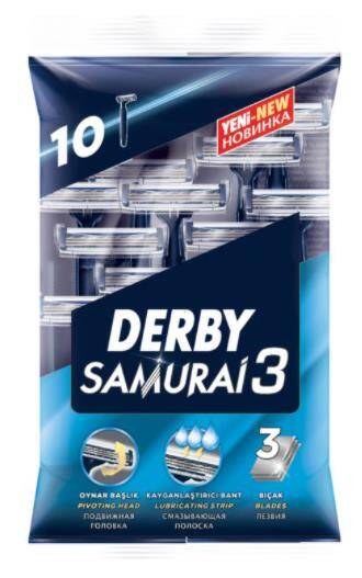 Derby 3 Bıçaklı Samurai Traş Bıçağı 10lu - 1