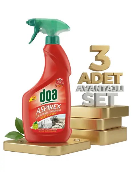 Doa Aspirex Çok Amaçlı Genel Temizleyici 3x750 Ml - 1