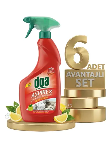 Doa Aspirex Çok Amaçlı Genel Temizleyici 6x750 Ml - DOA