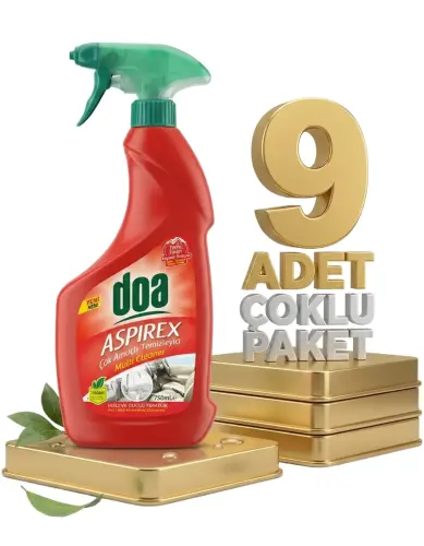 Doa Aspirex Çok Amaçlı Genel Temizleyici 9x750 Ml - DOA