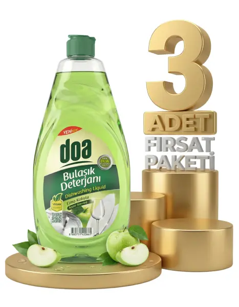 Doa Bulaşık Deterjanı Elma 3x750 Ml - 1
