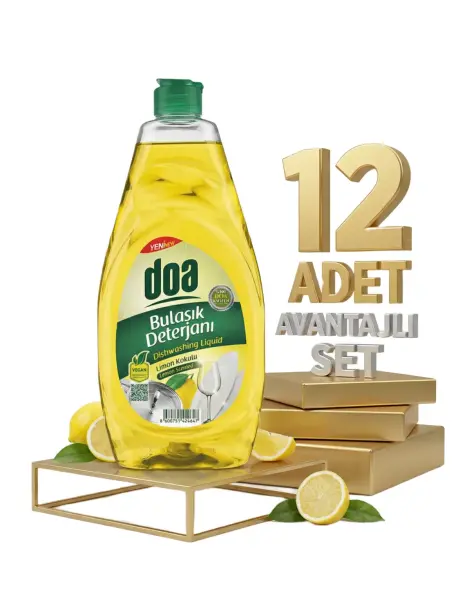 Doa Bulaşık Deterjanı Limon 12x750 Ml - 1