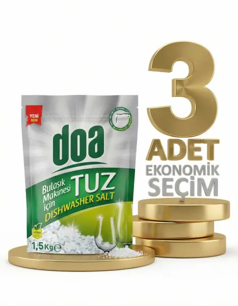 Doa Bulaşık Makine Tuzu Doypack 3x1,5 Kg - 1