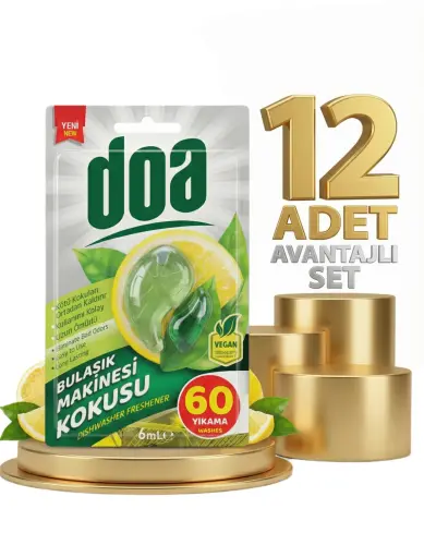 Doa Bulaşık Makinesi Kokusu 60 Yıkama 12x6 Ml - DOA