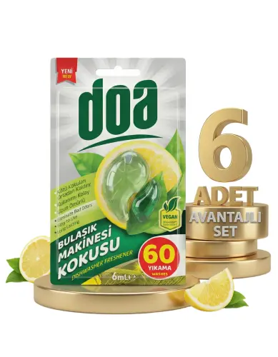 Doa Bulaşık Makinesi Kokusu 60 Yıkama 6x6 Ml - DOA
