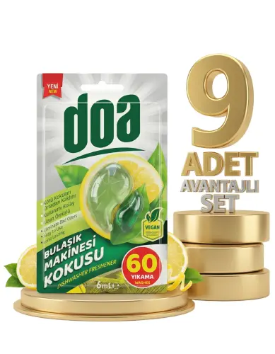 Doa Bulaşık Makinesi Kokusu 60 Yıkama 9x6 Ml - DOA