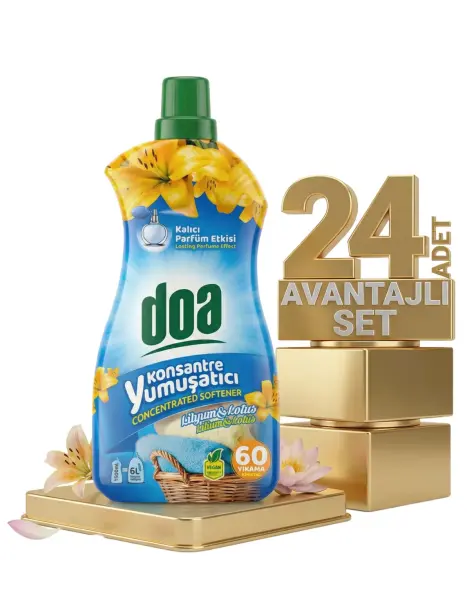 Doa Konsatre Yumuşatıcı Lityum Lotus 24x1500 Ml - 1