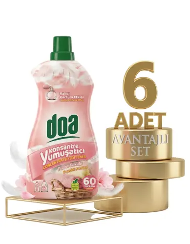 Doa Konsatre Yumuşatıcı Pudra Kokulu 6x1500 Ml - Doa